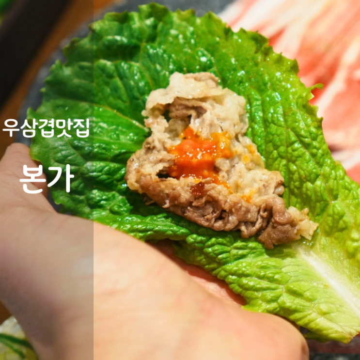  동탄 맛집 본가 우삼겹 부위 요리 칼로리