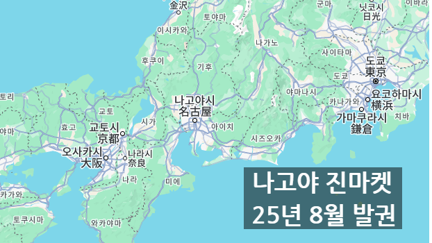  25년 상반기 진에어 진마켓 특가 일본(동북아) 나고야 발권 후기(ft. 8월 여름방학 성수기 기간)