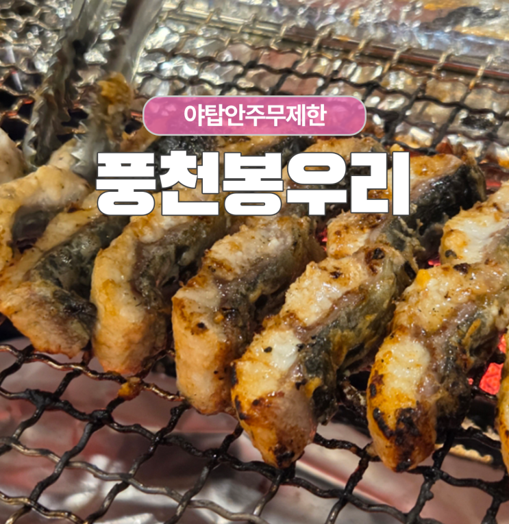  야탑안주무제한 풍천봉우리에서 장어 흡입 솔직후기