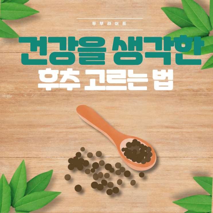  건강을 생각한 후추 고르는 법 (백후추 흑후추 분말후추 피페린 후추보관법 후추그라인더 후추생산지)