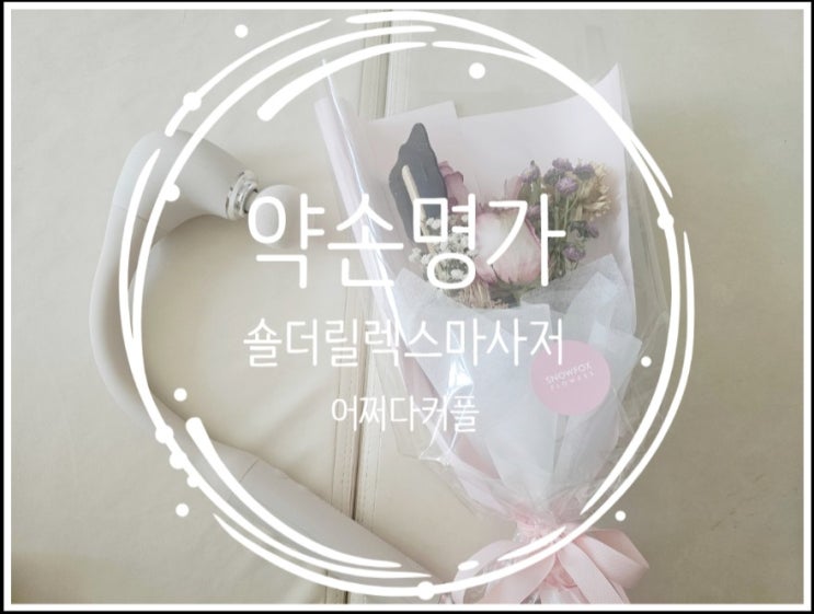  마사지건 고민 끝! 직전 써본 약손명가마사지기