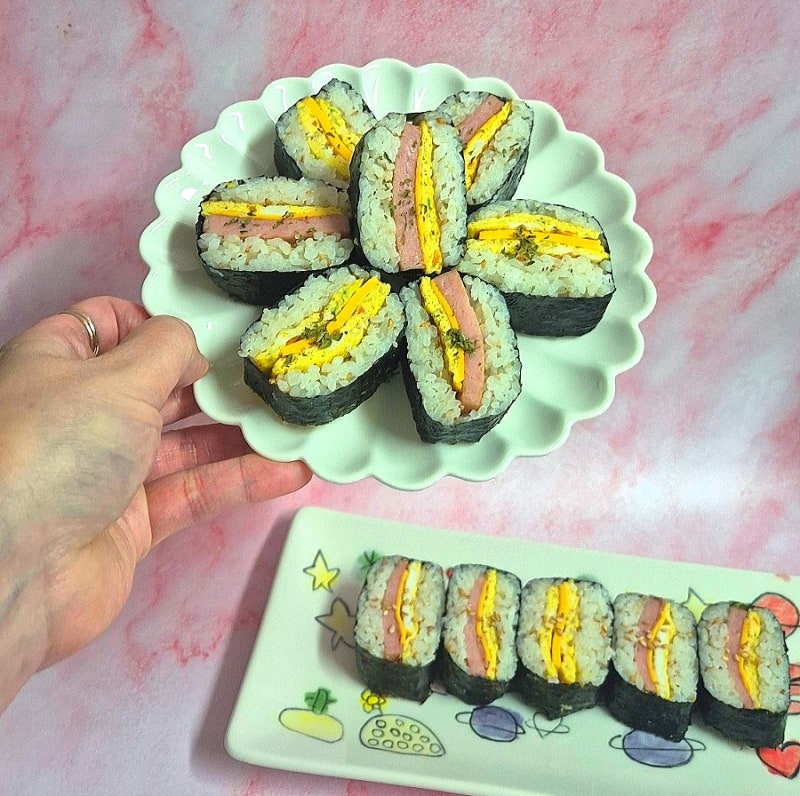 스팸무스비 하와이안무스비 네모 사각 김밥 만드는 법