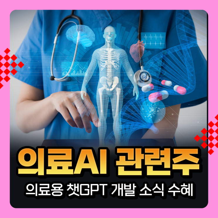  의료AI관련주, 의료용 챗GPT 개발 가능성에 수혜