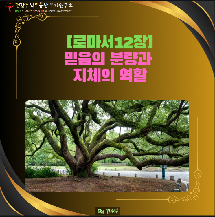  마음 건강, 로마서 12장 - 믿음의 분량과 지체의 역할을 깨닫다