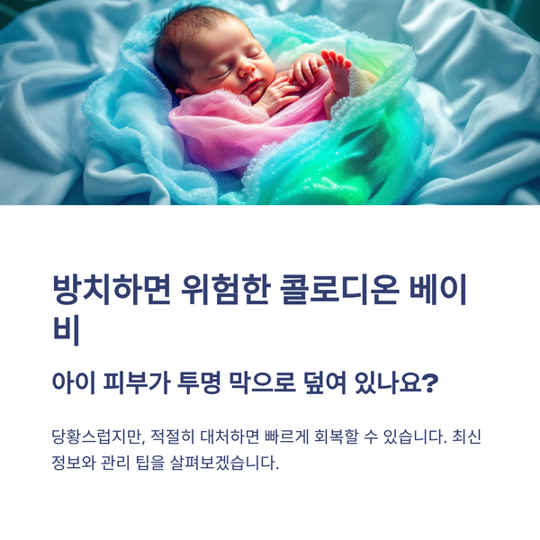  신생아 콜로디온 베이비 증상과 5가지 치료 방법