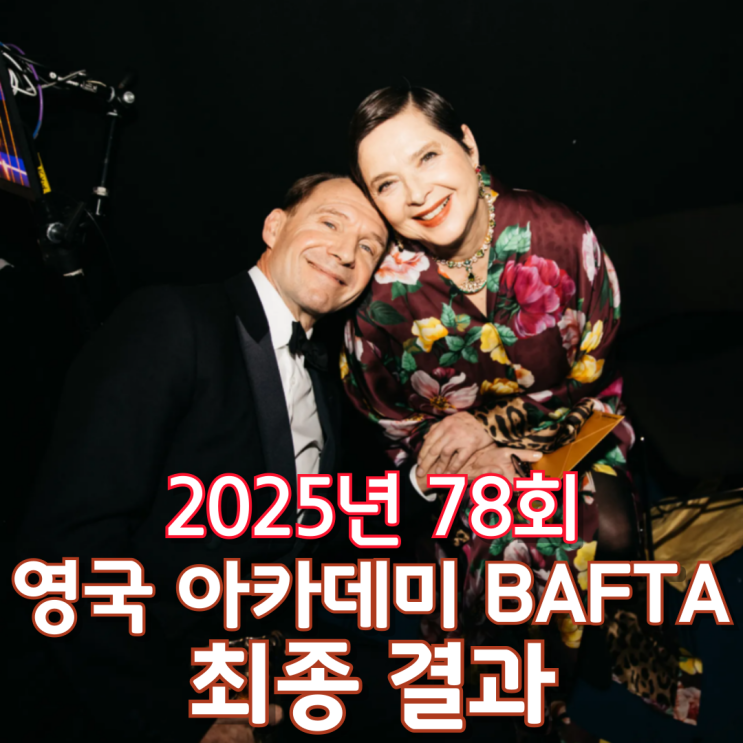  2025년 78회 영국 아카데미 BAFTA 최종 결과