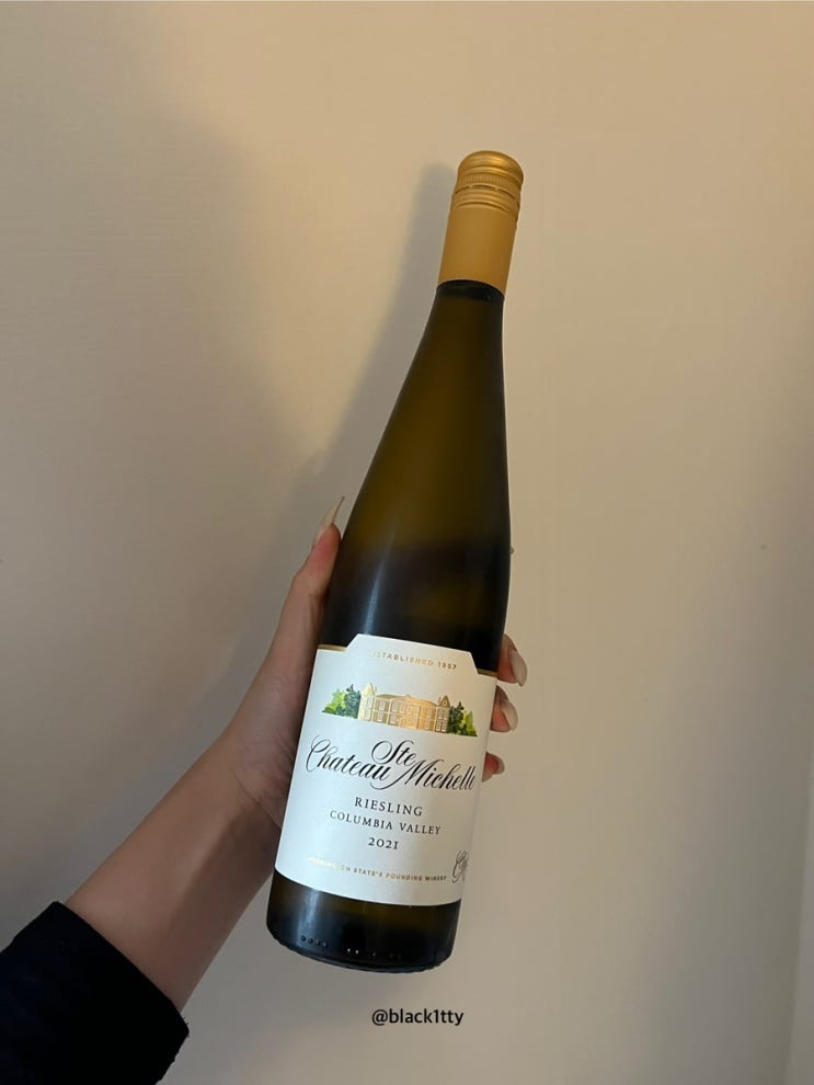  Chateau Ste Michelle Riesling_ 샤또 생 미셸 리슬링 (2021)