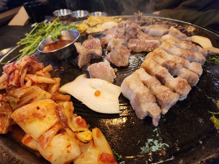  미사역 고기집 소당깨에서 삼겹살 먹고 왔어요