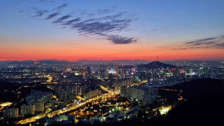  안산 일출