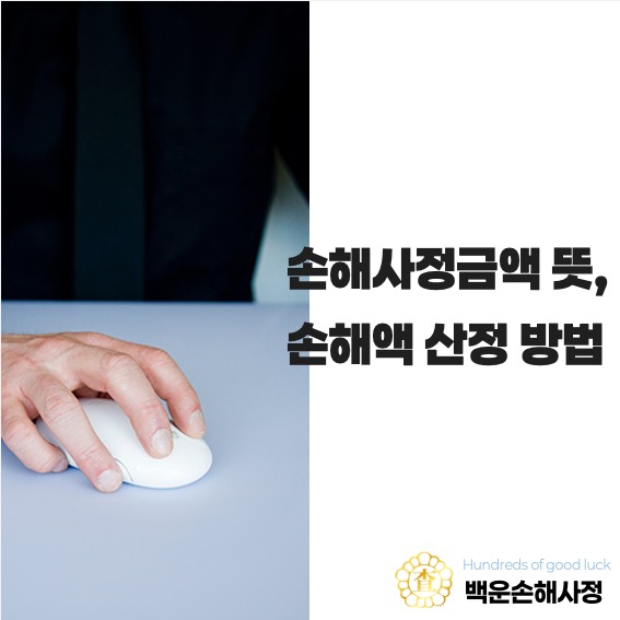  손해사정금액 뜻, 손해액 산정 방법