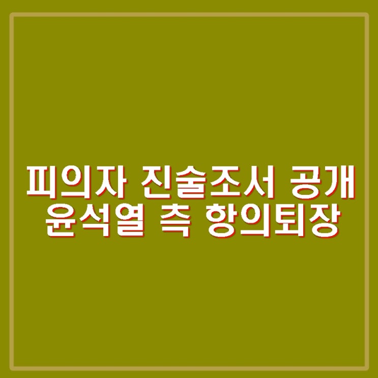 국회측 <b>윤석열 의원체포 지시</b> 검찰 진술조서 공개, 윤석열 측... 