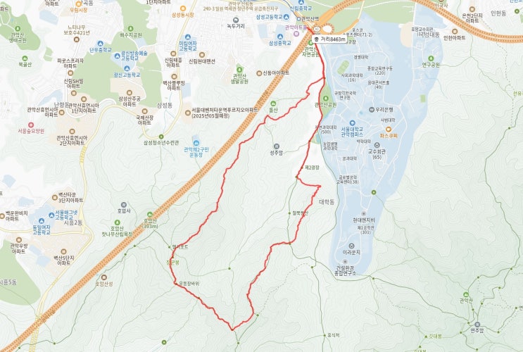  삼성산 천천히(모자봉~얼굴바위~장군봉)