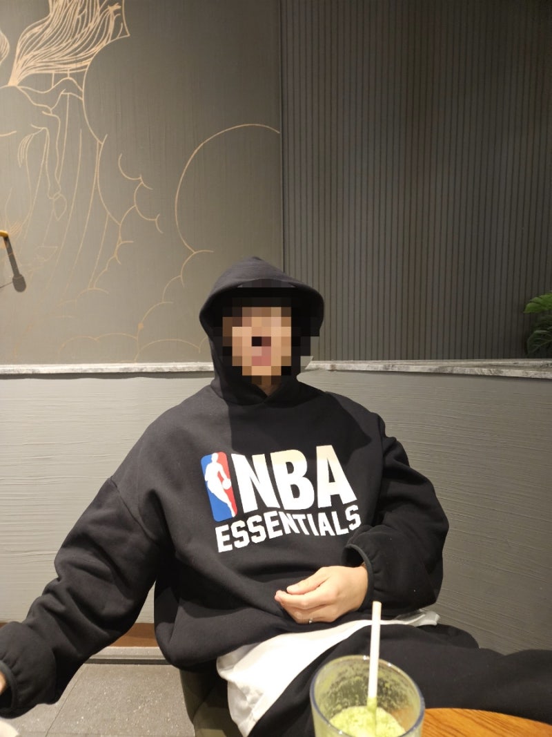 피어오브갓 에센셜 NBA 후드 남여 사이즈 후기(커플룩 코디 추천)