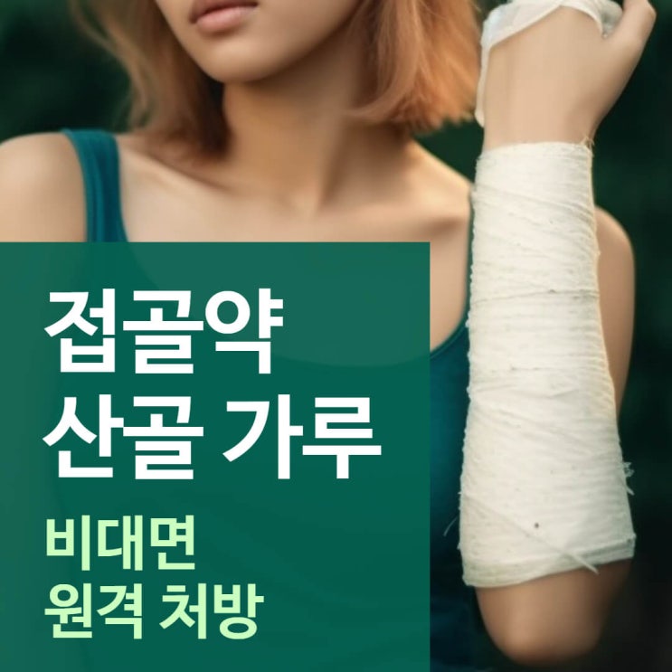  골절 환자의 산골 가루 비대면 처방 요령