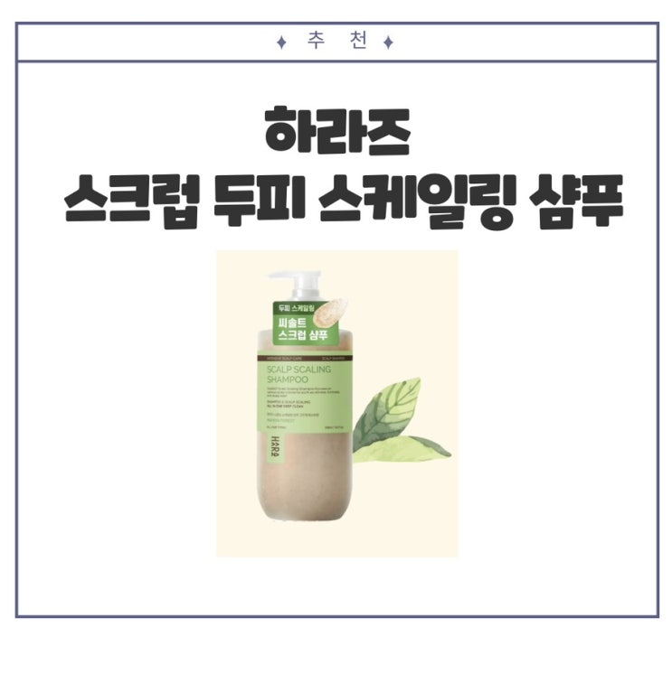  집에서 간단히 하라즈 스크럽 샴푸로 두피 스케일링 따라하기