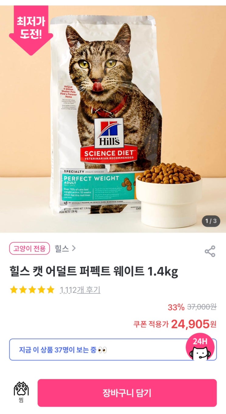  수의사pick 힐스 고양이 다이어트 사료 추천 (내돈내산, 체중변화 포함)