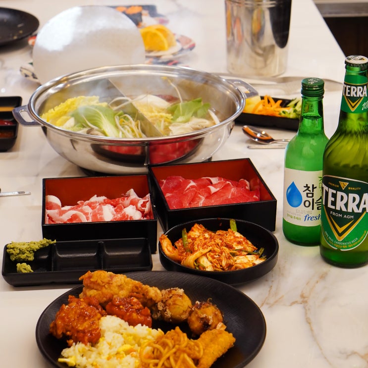  평택 샤브샤브 맛집, 초밥이 있어 가족 외식하기 좋은 밥집 샤브야키