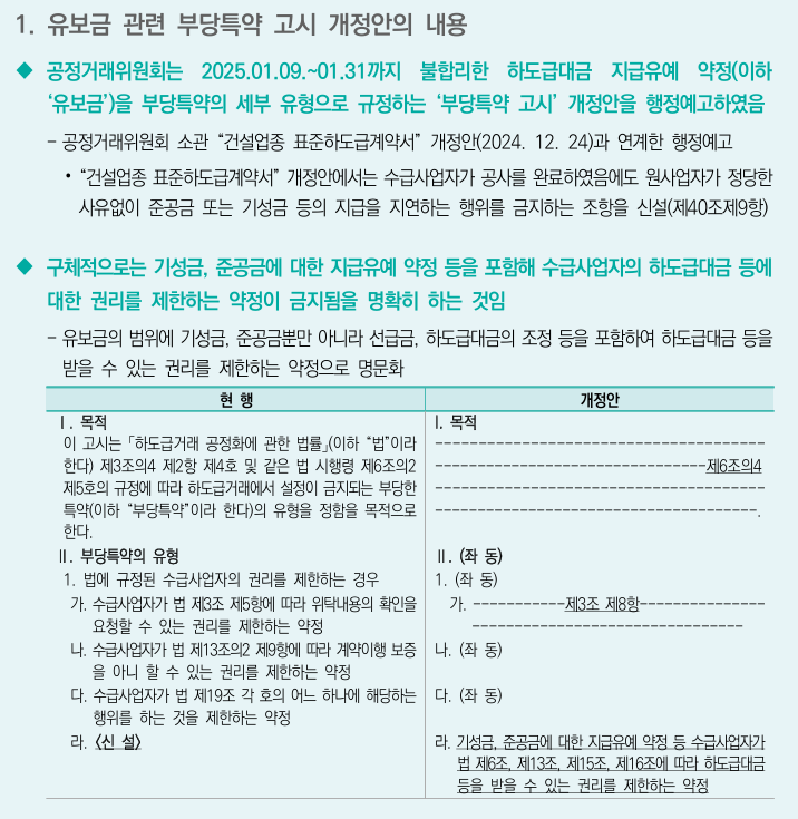  공정거래위원회의 유보금 관련 행정예고 검토 및 시사점-적극행정의 모범 사례로 평가, 후속 조치 기대