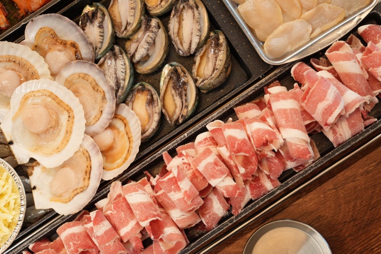  성성동 맛집, 대천 해물삼합 원조 해물상회 성성호수공원점에서 고기와 해물의 완벽한 조화