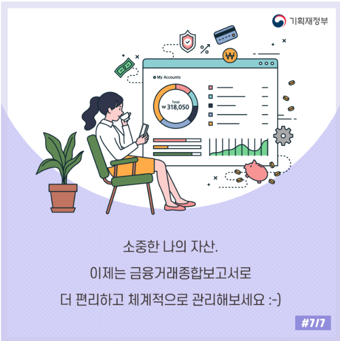  금융거래종합보고서 - 금융거래내역 한눈에