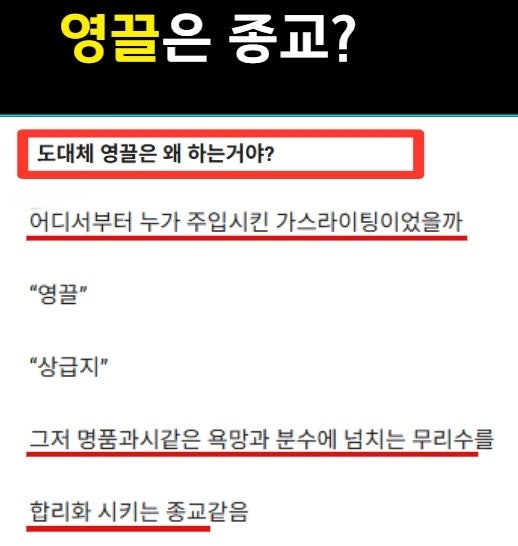  영끌=종교라는데...