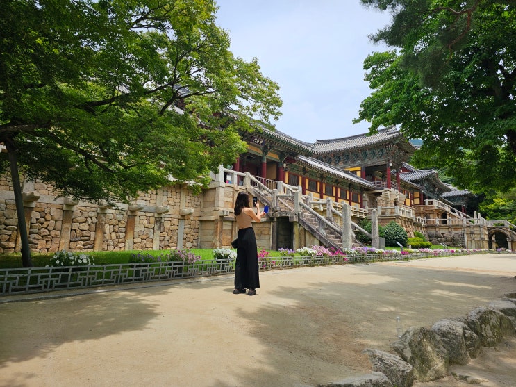  경주 불국사 전체 지도와 스탬프 도장 위치 국가유산방문코스