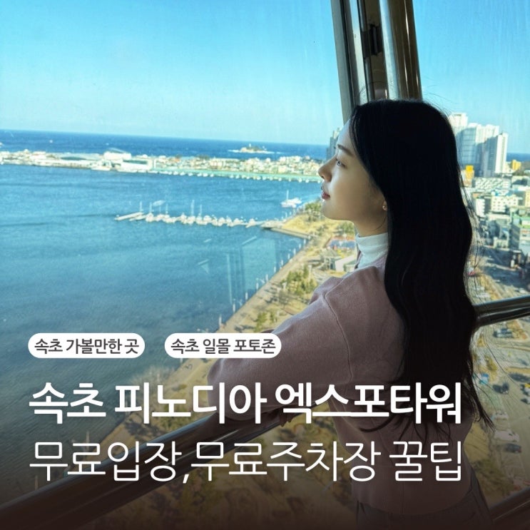  속초엑스포타워 전망대 카페 야경 주차장 입장료 무료 꿀팁