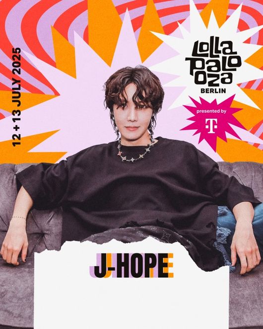 [방탄소년단 BTS 제이홉] 7월 '<b>롤라팔루자 베를린</b>' <b>헤드라이너</b>... 