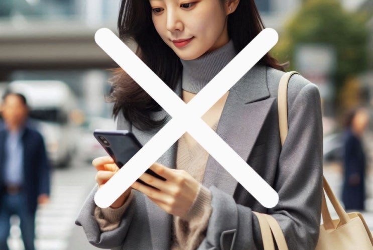  주머니에 손 넣고 걷기 위험 핸드폰 보며 보행위험 안전한 걷는 일상 안전 수칙