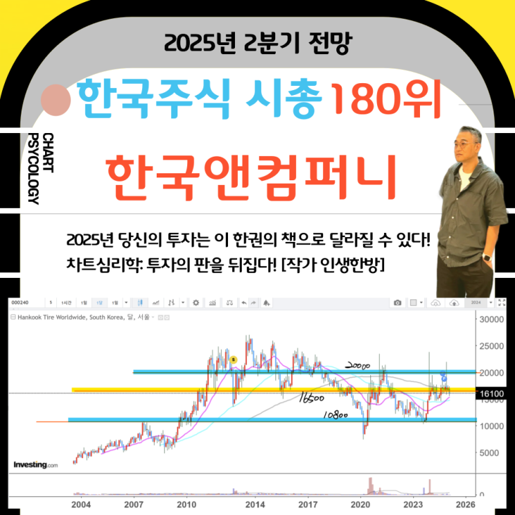  한국주식 180위 한국앤컴퍼니 주가 전망: 정답이 있네?  2025년 2분기