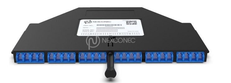  MPO LC Cassette, OM4, 24Fiber, 3 x MPO to 6 x LC Quad