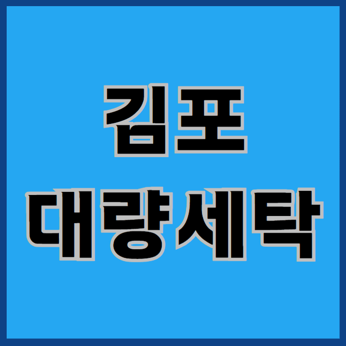  김포대량세탁, 사장님들이 놓치기 쉬운 체크포인트