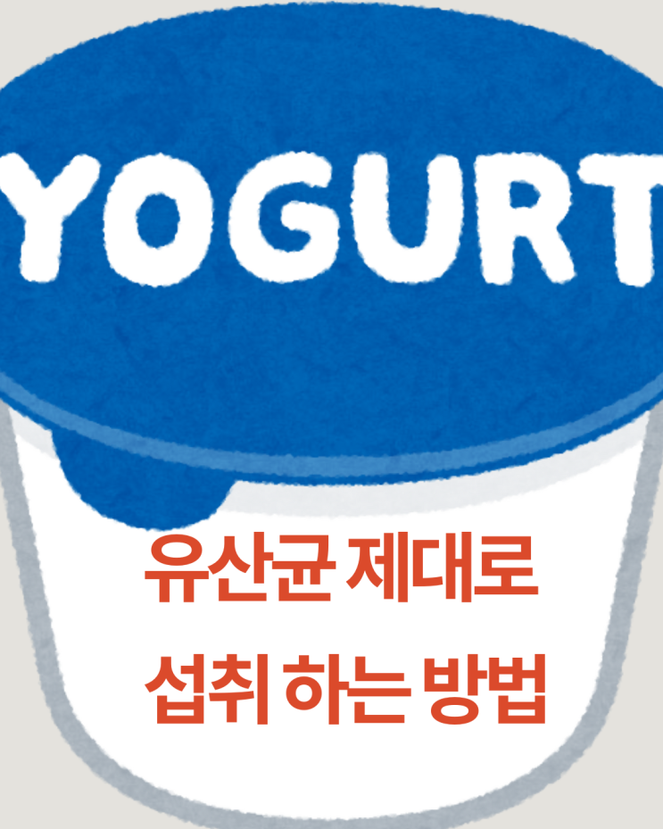  장 건강을 위한 프로바이오틱스 유산균 제대로 섭취 방법