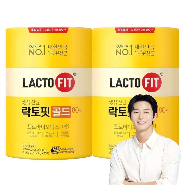  락토핏 골드 80포, 160g, 2개