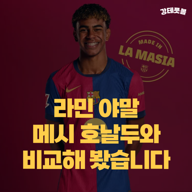 라민 <b>야말</b>, 100경기 <b>출전</b> 기록 (메시 호날두와 비교)