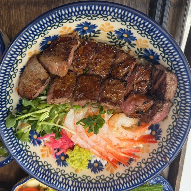  인천|송도 트리플스트리트 스테이크 정식 덮밥 맛집 미도인