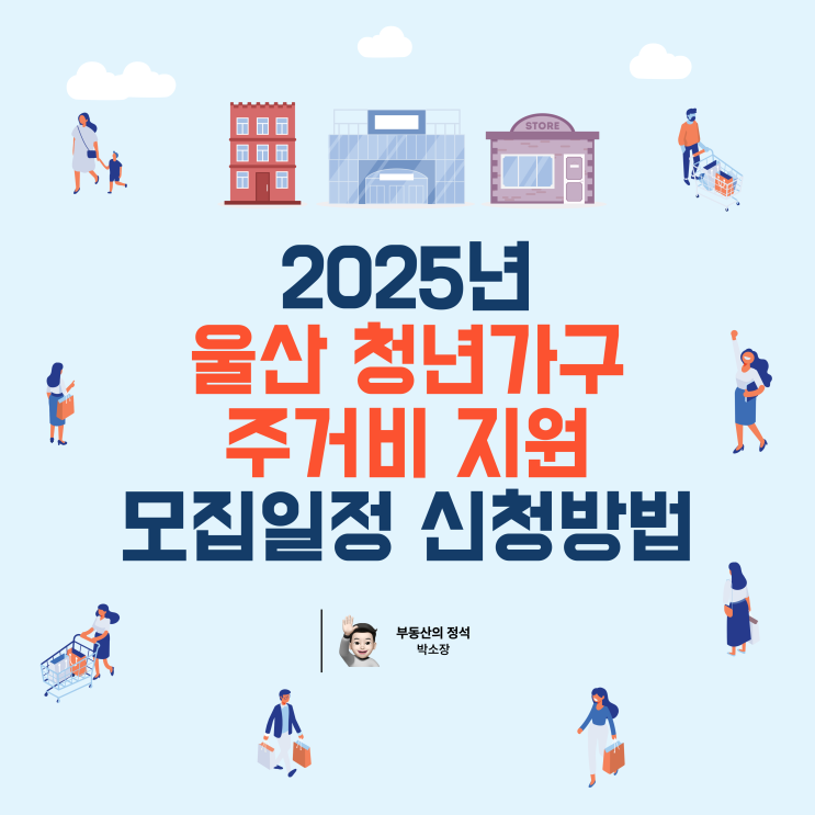  2025년 울산 청년가구 주거비 월세 지원 모집일정 및 신청방법