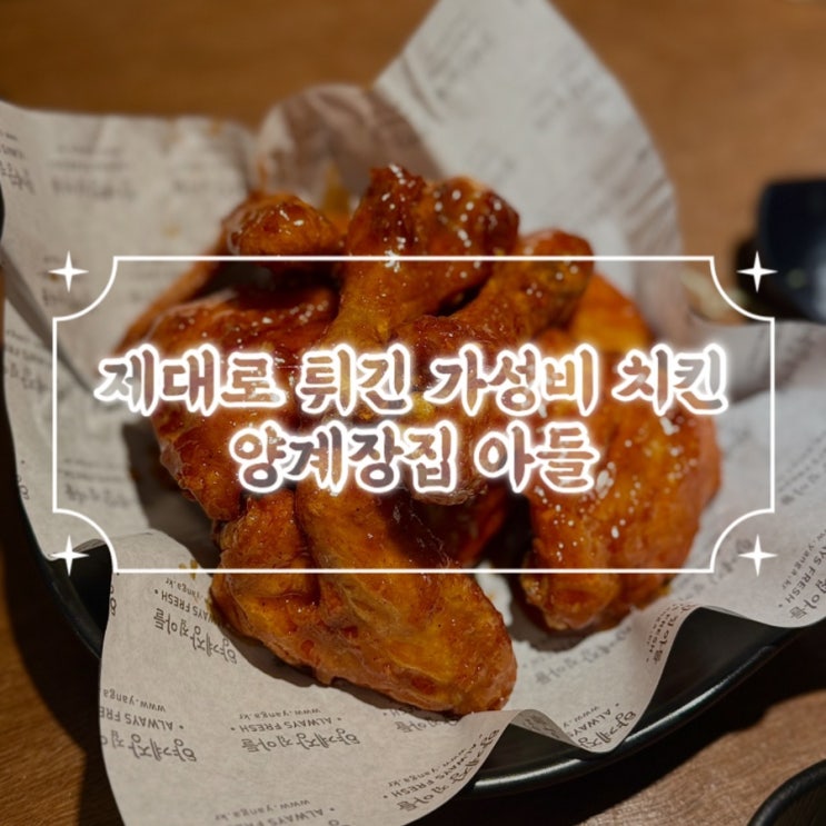  가정동술집 기름지지 않고 가성비 좋은 가정동치킨 양계장집 아들 방문후기
