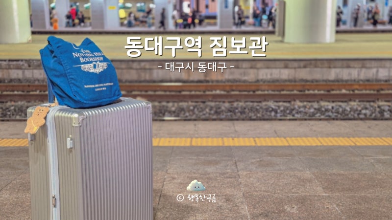 동대구역 물품보관소 무료 짐보관 위치 꿀팁