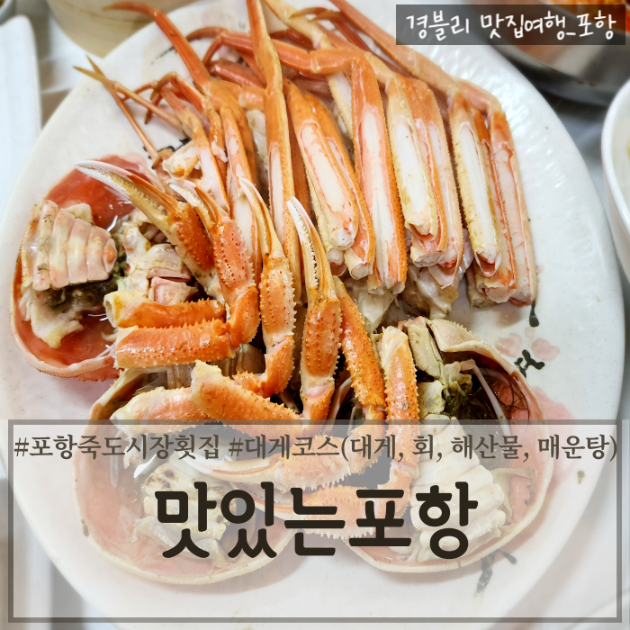  포항죽도시장맛집 포항대게회맛집추천 대게코스 내돈내산 후기 '맛있는포항'