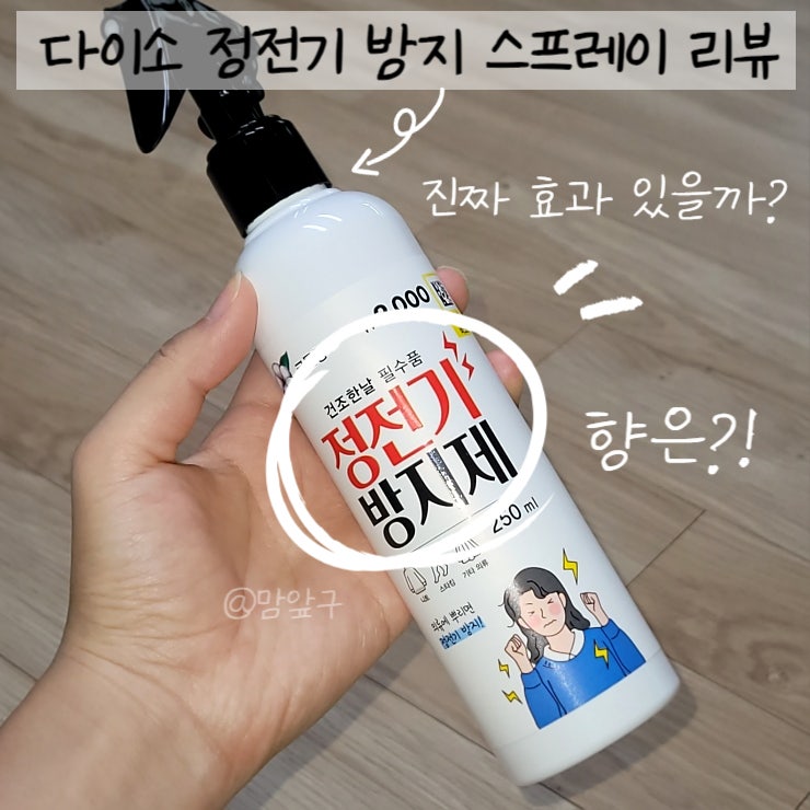  다이소 정전기 방지 스프레이 효과 있을까? 파는곳은?