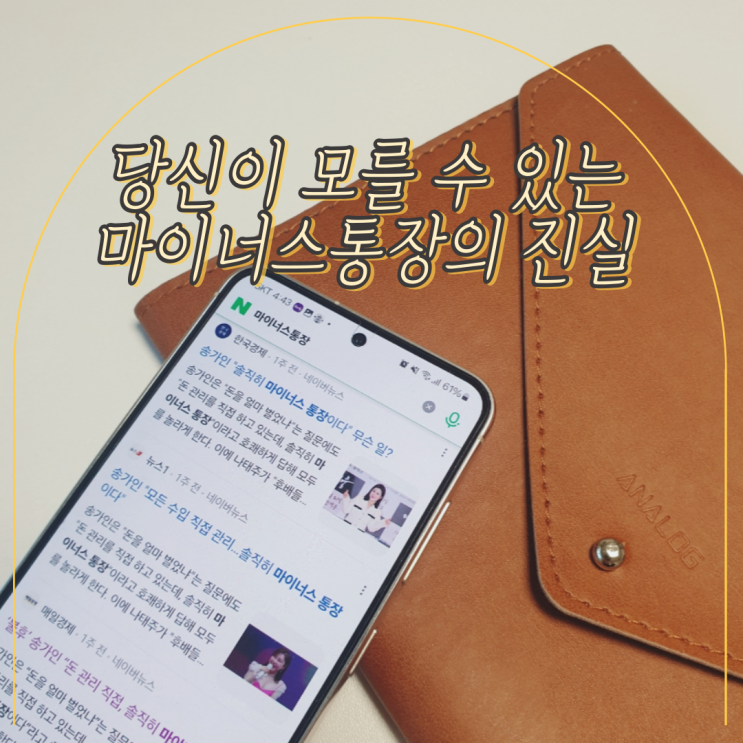 <b>송가인</b>도 쓴다는 마이너스통장 개설 및 이자에 대한 3가지 진실