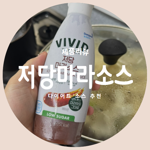  다이어터를 위한 "비비드 저당 마라소스" 내돈내산 활용방법