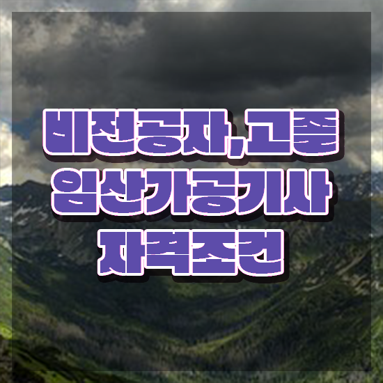 임산가공기사 응시자격 인강으로 단기간에 끝낸 노하우