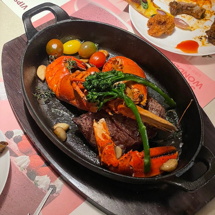  빕스 창원롯데백화점 평일 디너 솔직후기 세트메뉴 환급할인