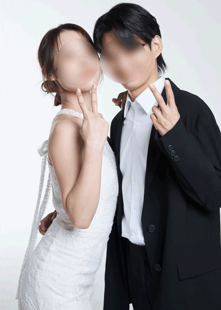  클로드유 웨딩사진 사설업체 숭이오 인물 중심 샘플 보정 후기
