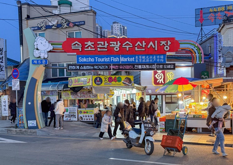  속초 중앙시장 먹거리 중앙닭강정 원조 술빵 웨이팅 주차장 총정리