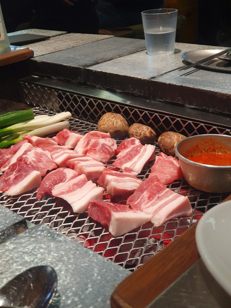  맛집| 산청숯불가든 마곡점 내돈내산  후기(캐치테이블 웨이팅,재래식소금구이,통갈매기살)