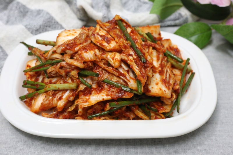 배추겉절이 풀 없이 막김치 담그기 배추김치 담그는법