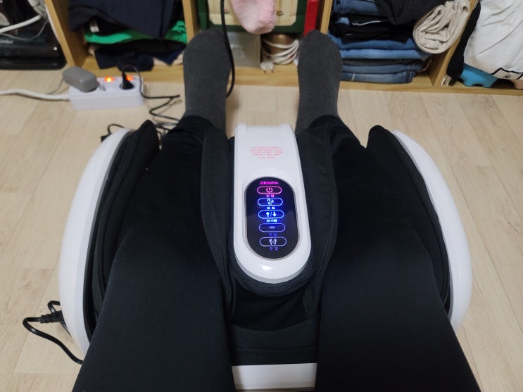  다리 근육 뭉침 붓기 종아리 마사지 제스파 레그라이너 공기압 롤링 마사지기 솔직 후기